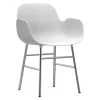 Normann Copenhagen Form armchair, chrome - white