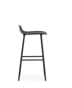 Normann Copenhagen Form bar stool, 65 cm, black steel - black