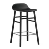 Normann Copenhagen Form bar stool, 65 cm, black - black oak