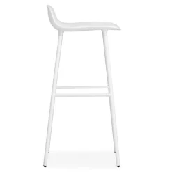 Normann Copenhagen Form bar stool, 75 cm, white steel - white