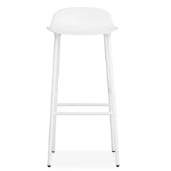 Normann Copenhagen Form bar stool, 75 cm, white steel - white
