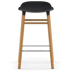 Normann Copenhagen Form bar stool, 65 cm, black - oak