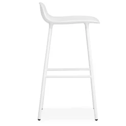 Normann Copenhagen Form bar stool, 65 cm, white steel - white