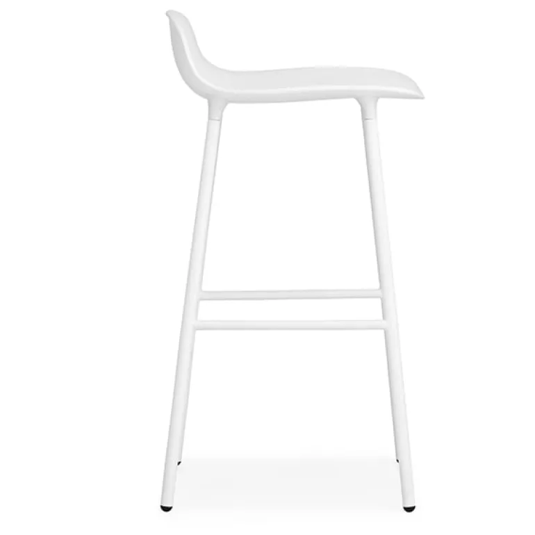 Normann Copenhagen Form bar stool, 65 cm, white steel - white