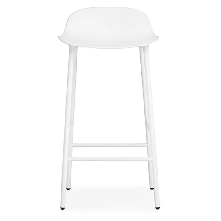 Normann Copenhagen Form bar stool, 65 cm, white steel - white