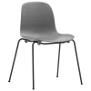 Normann Copenhagen Form chair, stacking, black steel - grey