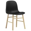 Normann Copenhagen Form chair, oak - black leather Ultra