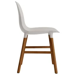 Normann Copenhagen Form chair, warm grey - walnut