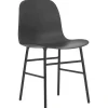 Normann Copenhagen Form chair, black steel - black