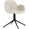 Normann Copenhagen Form Swivel 4L armchair, black - Main Line Flax 20