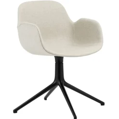 Normann Copenhagen Form Swivel 4L armchair, black - Main Line Flax 20