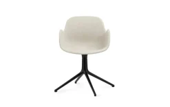 Normann Copenhagen Form Swivel 4L armchair, black - Main Line Flax 20