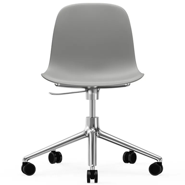 Normann Copenhagen Form Swivel 5W Gaslift chair, aluminium - grey