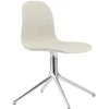 Normann Copenhagen Form Swivel 4L chair, aluminium - Main Line Flax 20