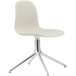 Normann Copenhagen Form Swivel 4L chair, aluminium - Main Line Flax 20