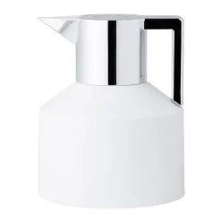 Normann Copenhagen Geo vacuum jug, white - silver