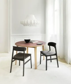 Normann Copenhagen Herit chair, black oak - black leather