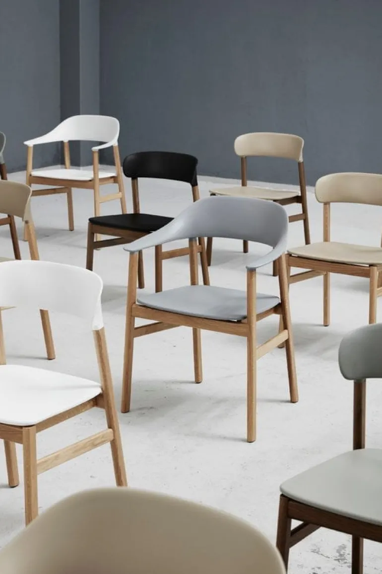 Normann Copenhagen Herit armchair, smoked oak - grey