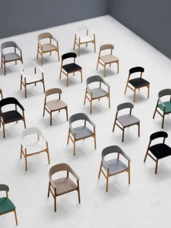 Normann Copenhagen Herit chair, smoked oak - grey