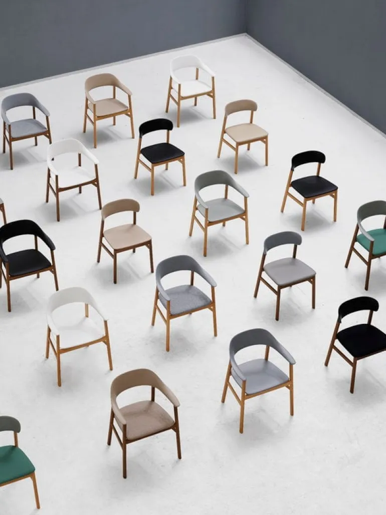 Normann Copenhagen Herit chair, smoked oak - grey