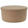 Normann Copenhagen Hide storage pouf, large, sand
