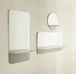 Normann Copenhagen Horizon mirror, round, stainless steel
