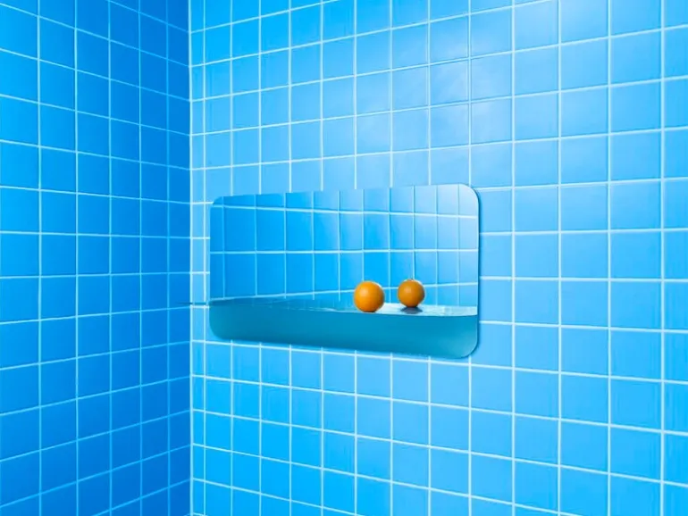 Normann Copenhagen Horizon mirror, horizontal, stainless steel