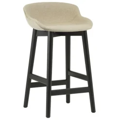 Normann Copenhagen Hyg bar stool, 65 cm, black oak - Main Line Flax 20