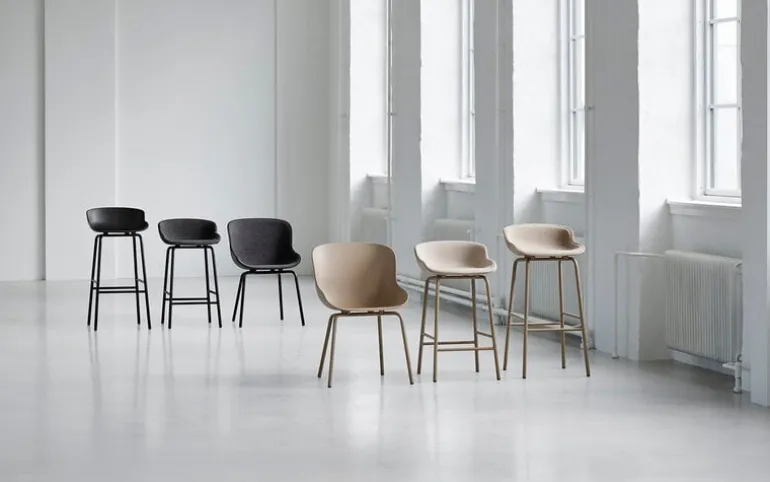 Normann Copenhagen Hyg bar stool, 65 cm, black - Synergy 16