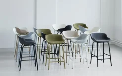 Normann Copenhagen Hyg bar stool, 65 cm, white