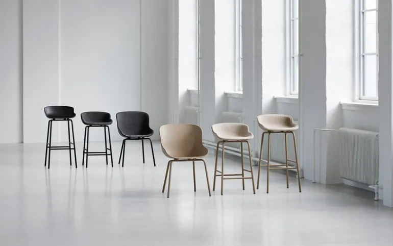 Normann Copenhagen Hyg bar stool, 75 cm, black