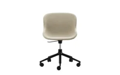 Normann Copenhagen Hyg chair with 5 wheels, swivel, black - Main Line Flax 20