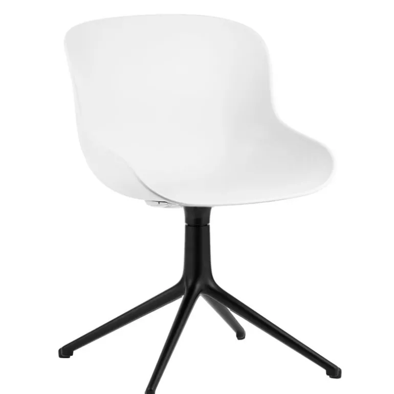 Normann Copenhagen Hyg chair, swivel, black - white