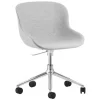Normann Copenhagen Hyg chair with 5 wheels, swivel, aluminium - Synergy 16