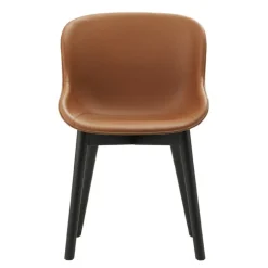 Normann Copenhagen Hyg chair, black oak - brandy leather Ultra