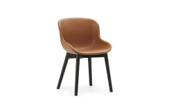 Normann Copenhagen Hyg chair, black oak - brandy leather Ultra