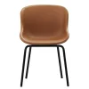 Normann Copenhagen Hyg chair, black steel - brandy leather Ultra