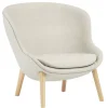 Normann Copenhagen Hyg lounge chair, low, oak - Main Line flax 20