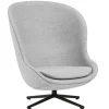 Normann Copenhagen Hyg lounge chair, high, swivel and tilt, black - Synergy 16