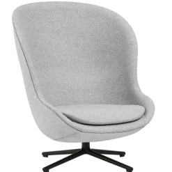 Normann Copenhagen Hyg lounge chair, high, swivel and tilt, black - Synergy 16