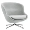 Normann Copenhagen Hyg lounge chair, low, swivel, aluminium - Synergy 16