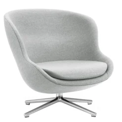 Normann Copenhagen Hyg lounge chair, low, swivel, aluminium - Synergy 16