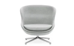 Normann Copenhagen Hyg lounge chair, low, swivel, aluminium - Synergy 16