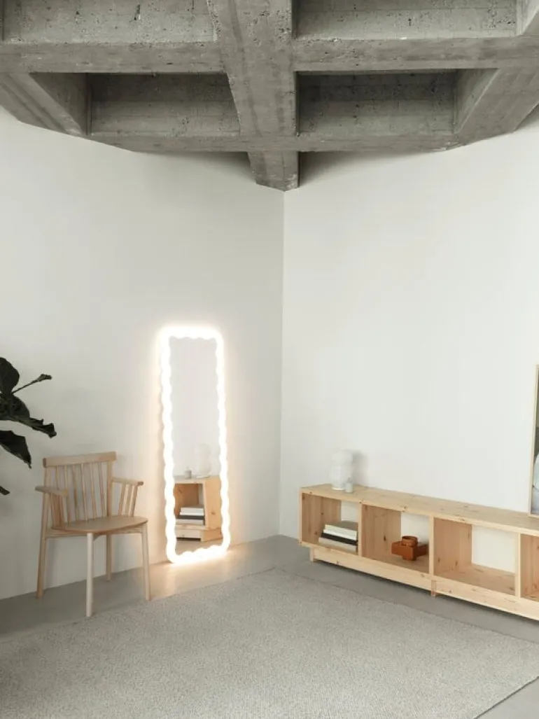 Normann Copenhagen Illu mirror, 160 x 55 cm, white