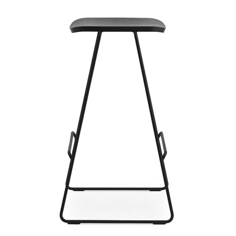 Normann Copenhagen Just Barstool 75 cm, without back rest, black