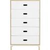 Normann Copenhagen Kabino dresser with 5 drawers, white
