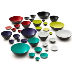 Normann Copenhagen Krenit bowl 30 cl, black-white