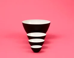 Normann Copenhagen Krenit bowl 30 cl, black-white