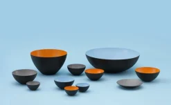 Normann Copenhagen Krenit bowl 60 cl, black-white