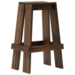 Normann Copenhagen Let barstool, 75 cm, brown stained ash